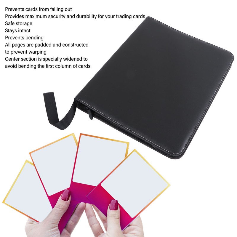 9 Pocket Trading Card Binder 20 Clear Card Pages Prevent