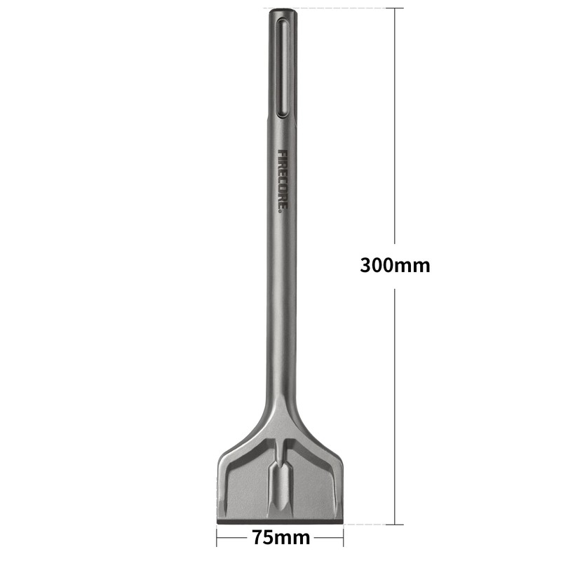 Firecore SDS Max Chisel 300mm x 75mm, SDS Chisel Bits,