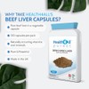 Desiccated Beef Liver 750mg x 120 Capsules, Natural Vitality Supplement