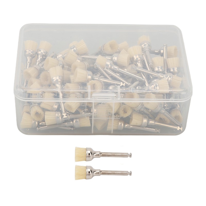 100pcs Polishing Brush Set Professional Dental Teeth Cleaning Brush Disposable