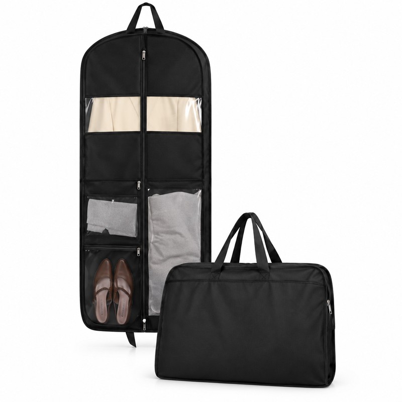 Reusable Hanging Garment Bags – Waterproof Dustproof Zippered Clothes Covers