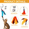 TFLPUO Feather Toy for Cats, 12 Pieces Interactive Cat Toy