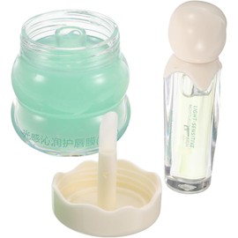 2 Piezas Set de Bálsamos Labiales Hidratantes de Glicerina Reparación Nutritiva, Retención de Humedad, Acabado No Graso, Día y Noche