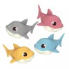 Sperric 12pc Floating Shark Bath Toys for Toddlers, Colorful Swimming