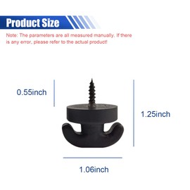 DUSCOKE Car Cargo Net Hook Hardware Kit, Universal Hanging Hook Ring Loop for Car Rear Cargo Trunk, Auto Storage Organizer Mesh Pocket Hooks, Tie Down Luggage Net Fastener Screws for Most Cars (4PCS)