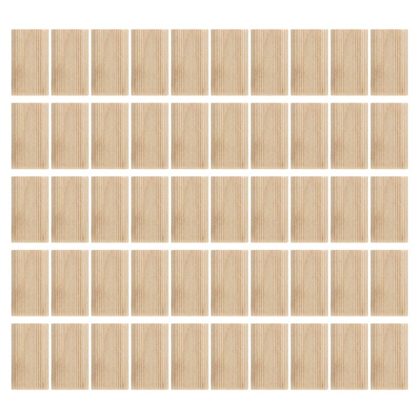 Domino Tenon Set, 50Pcs Domino Tenon Beech Wood 8x40mm Loose