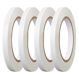 BPTZYLN 4 Rolls Double Sided Tape Double Sided Tape Craft Double Sided Sticky Tape Multipurpose Suitable for Office Crafts DIY Photos Wallpaper Scrapbooking Sewing Handwork Decorations