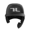 TUCCI Potenza Batting Helmet with Jaw Flap, L/XL, Matte Black,