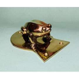 IndianShelf Brass Frog Door Knockers MCM