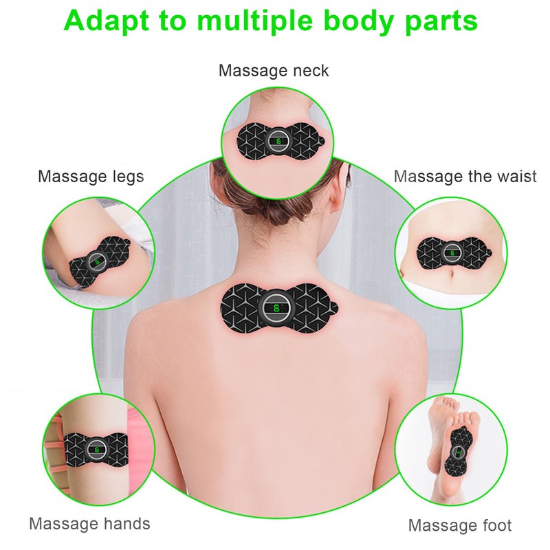 Mini EMS Massager Pain Fatigue Relieve Shoulder Waist Back Electric