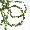 Kitstar 100LEDs Green Garland Tiny Leaf Vine String Light Timer