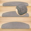 Kettelservice-Metzker Vorwerk Toscana Stair Carpet Semicircular Economy Set Light Grey