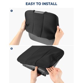 ISSYAUTO Center Console Cover Compatible with 2013-2018 Ram 1500 & 2013-2024 Ram 2500/3500/1500 Classic Model, Only for Jump Seat Console, Customized Armrest Cover Cozy Neoprene Console Cover