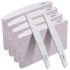 Nail Files 80/80 Grit (100 Pack), Professional Double Sides Emery