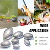 Pesas de pesca de bala con forma ovalada con núcleo