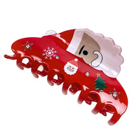 JOYWIKO Large Christmas Hair Claw Clips for Women,Novelty Santa Claus Hair Clip for Xmas Party Hair Accessories Claw Clips for Thick Hair Gifts for Women Girls