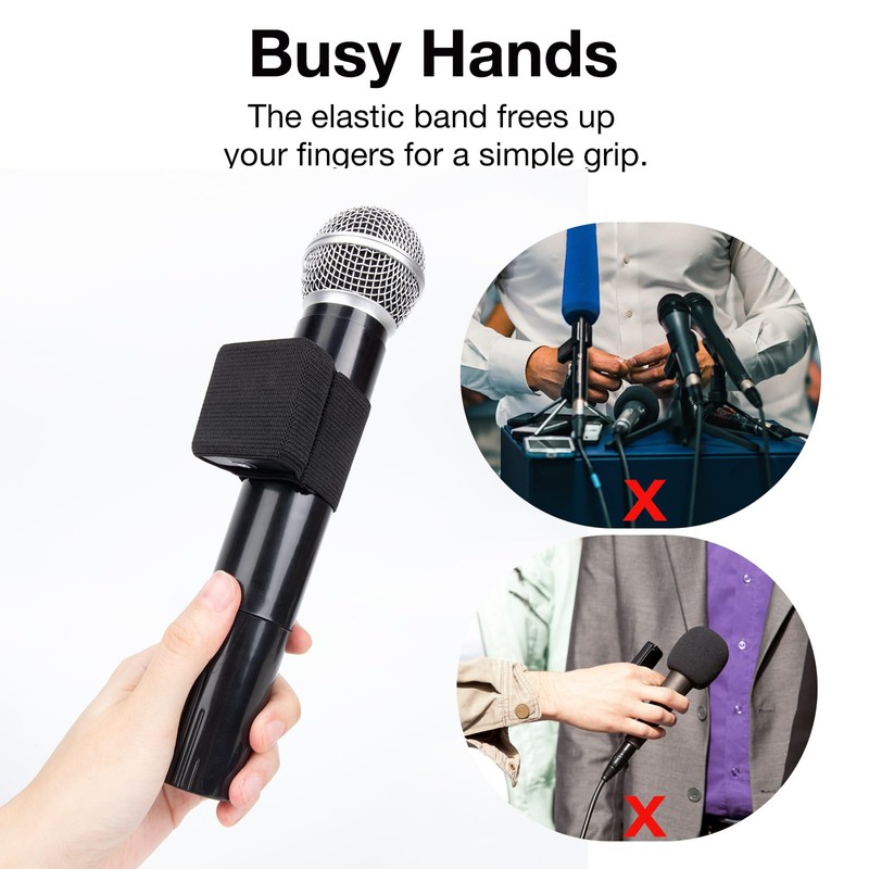 SUNMON Hand Microphone Elastic Sleeve for Rode Wireless Go 2,