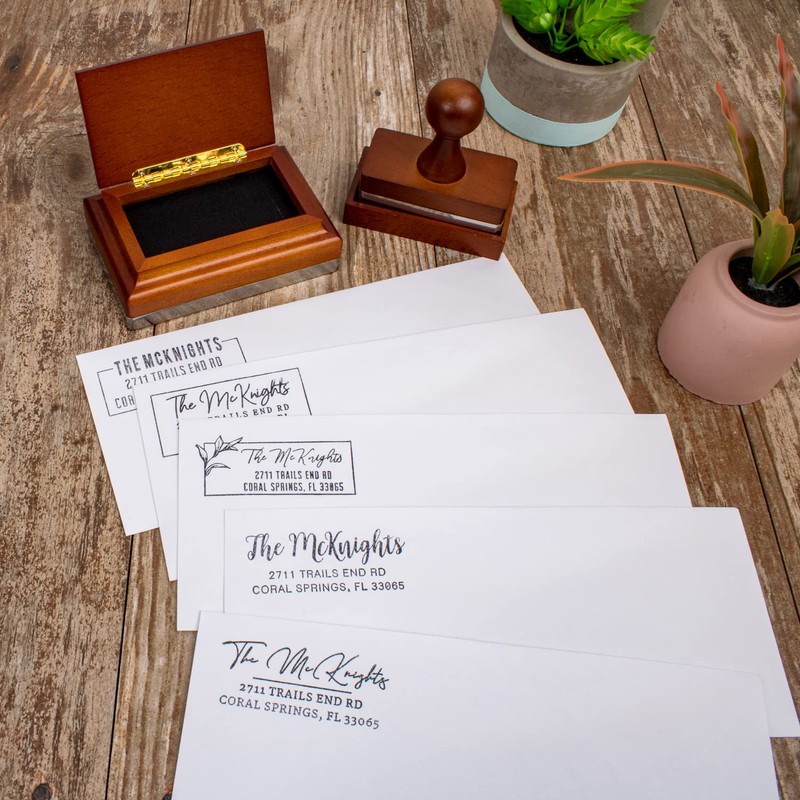 ExcelMark Deluxe Vintage Address Stamp Set