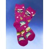 Socksmith NWT Spot of Tea Magenta Tea Cups Womens Socks