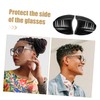 Gadpiparty 4Pcs Clear Safety Side Shields for Glasses Durable Protective
