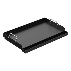 Nonstick Grill Griddle for Most Gas Grill 25" x 16.5" Universal Flat Top Cooking Plate Insert for Charcoal/Gas/Electric Grill with Grease Groove and Removable Handles