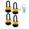 Padlocks Waterproof Padlocks 2" Padlock Outside Weatherproof 8 Keys Included
