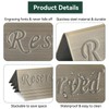 1PCS Reserved Table Signs, 12 x 4 x 3.5cm Stainless