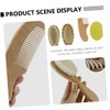 SAFIGLE 4Pcs Wooden Toiletries Bath Brush Comb Kit Safe Beech