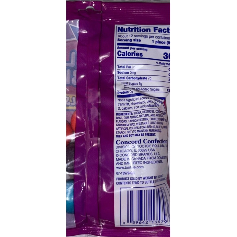 Dubble Bubble Very Berry Flavored Bubble Gum Balls-1ea 3.3oz Bag-NEW-SHIP