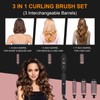 Thermal Brush with 3 Interchangeable Heads Heated Round Brush for