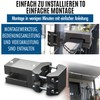 KD-TECH Stabiler Sonnenschirmhalter - Sonnenschirmständer für Balkon eckige Geländer -