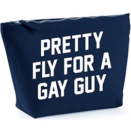 Hippowarehouse Pretty Fly for a Gay Guy printed make up cosmetic wash bag 18x19x9cm