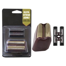 Replacement Shaving Shaver Gold Foil & Cutter Bar Assembly Compatible with Wahl Shaver Foil 7031-100, 7043-100 and for Wahl 5-Star Finale Shaver 8061-100 (Red)