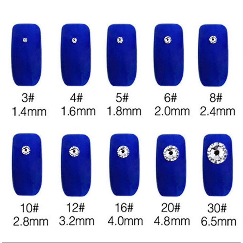 XIULI ss3-30 Large Capacity Rhinestone DIY Nail Decorating and Clothing,