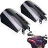 StarknightMT Motorcycle Handguards Black Coffin Cut Stainless Steel Hand Guards