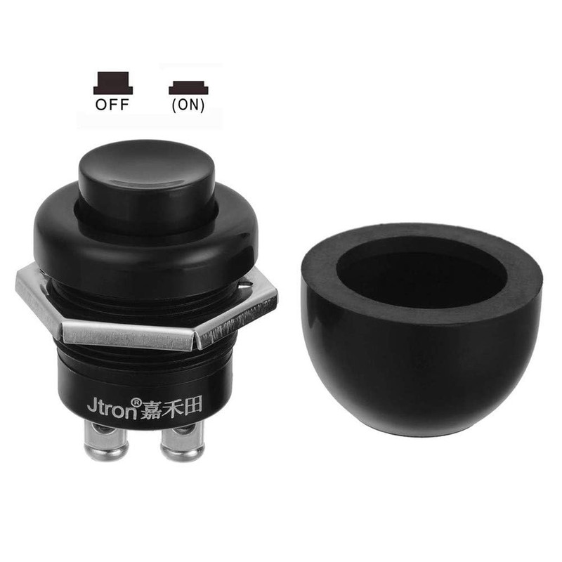 24V 10A Momentary Push Button Switch Waterproof Switch Off/(ON) Reset