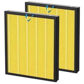 Vital 100S Pet Care Replacement Filter for LEVOIT Vital 100S Vital 100S-P Air Purifier, H13 True HEPA and Activated Carbon Vital 100S-P Filter, Vital 100S-RF-PA(LRF-V102-YUS), 2 Pack Yellow