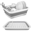 Sipobuy Collapsible Bowls, Plates, and Dishes Drainer, Portable Space-Saving Dish