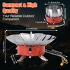 WODHMIEY Portable Camping Stove 3500W Outdoor Gas Cooker with 35cm