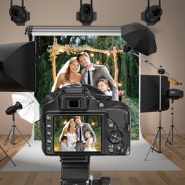 Baocicco 10x10ft Rustic Wedding Backdrops for Photography Engagement Ceremony Yard Garden Park Forest Wedding Decorations Countryside Style Party Photo Backdrop Birthday Girls Couples Studio Props