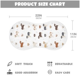 vvfelixl Burp Cloths Different English Bulldog for Baby Boy Girls Baby Washcloths Burp Rags 1 Pack