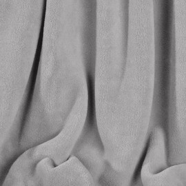 Berkshire Serasoft Plus Plush Polyester Blanket, Grey Full/Queen