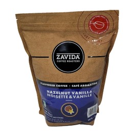 Zavida Hazelnut Vanilla Whole Bean Coffee, 907g/32 oz., (Imported from Canada)