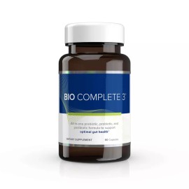  BIO COMPLETE 3 - 60 Capsules | Advanced Prebiotic, Probiotic & Postbiotic Supplement for Gut Health & Digestion