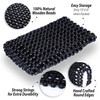 ZONETECH Black Wooden Beaded Comfort Seat Cover - Premium Quality