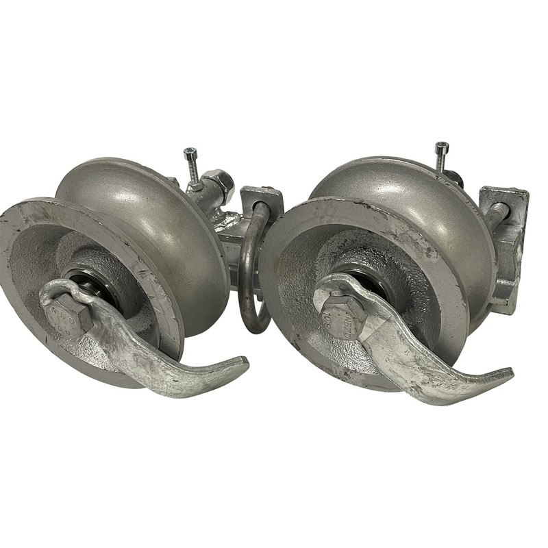 Rear Pipe Track Wheels for Chain Link Sliding Gates-by Sourdough