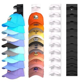Multi Layer Hat Organizer for Baseball Caps, 1 Count Punch Free Hat Rack, Hat Storage Display Rack for Door Closet Living Room Bedroom,  Home Accessories:_Black - Style B_1 Count