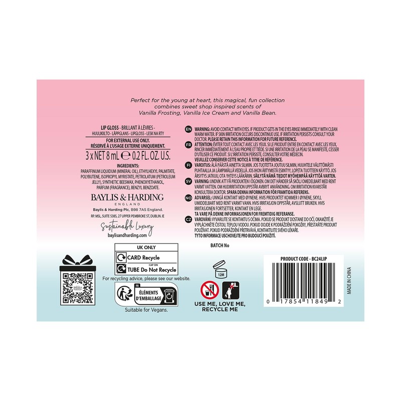Baylis & Harding Beauticology Candy Beauty Lip Bus Gift Set