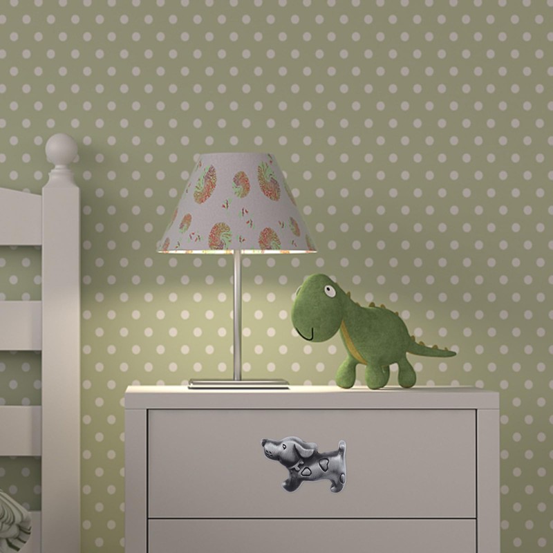 TEHAUX 1 Set Drawer Handle, Cute Dog Knobs with Screw