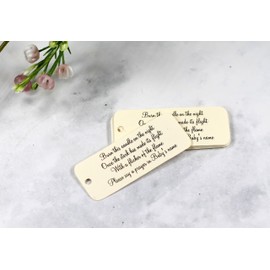 Mini Baby Shower Favor Tags for Candle Favors - 20 pc (Cream)